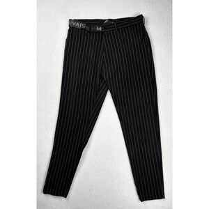 Mauvais Pinstripe Pants Men's Size 30 Black Slim Fit Dress Casual